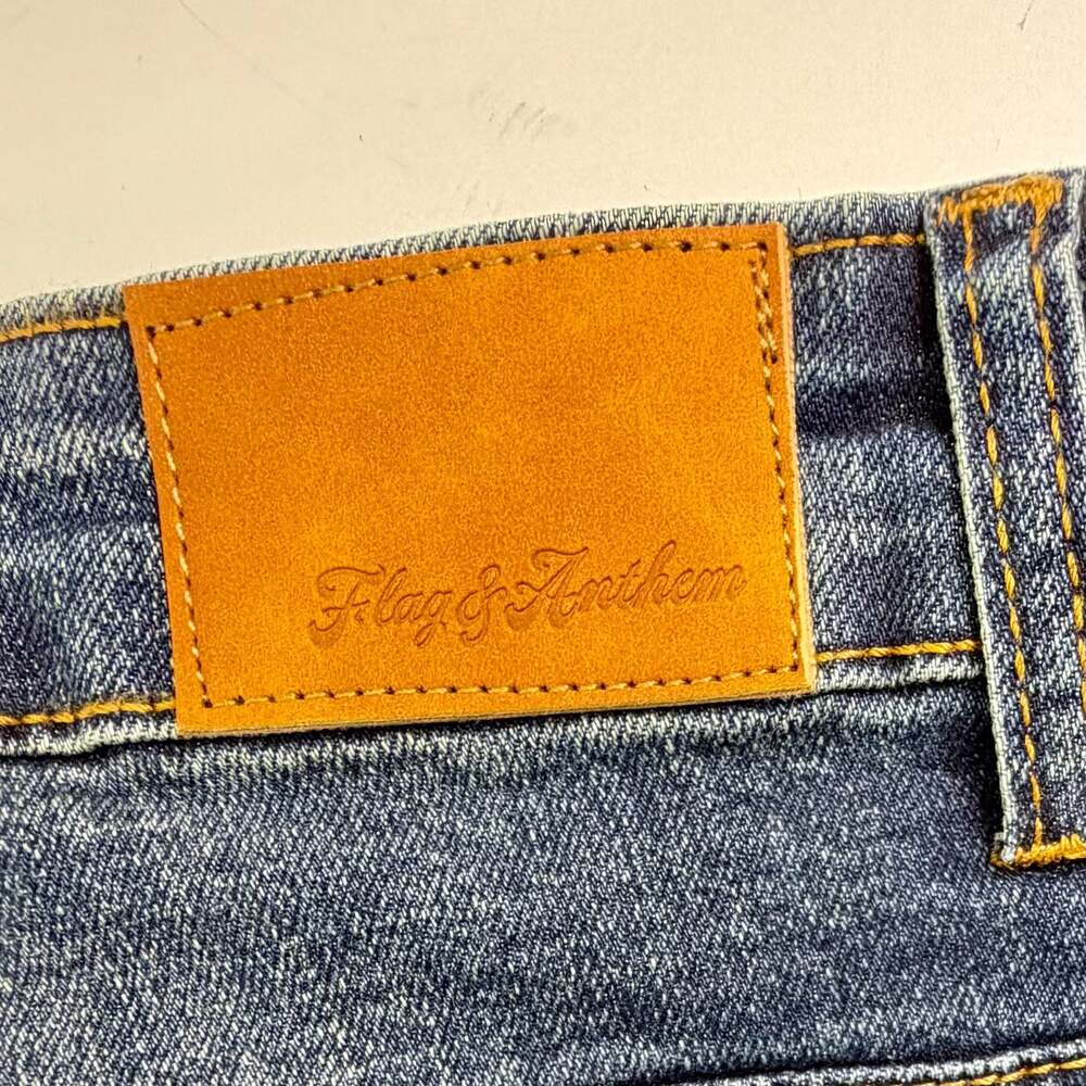 Flag & Anthem Men's Premium Denim Slim Fit Blue Jeans Size 40x30